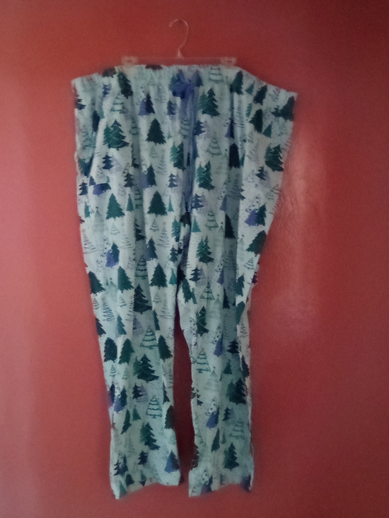 Other - Cozy Tree Print Lounge Pants - Green & Blue ( Bag E )